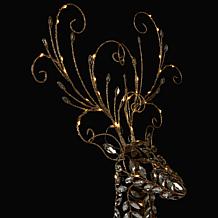 august & leo 28" LED Jeweled Deer Head