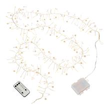 august & leo 6.5' LED Pearl & Crystal String Lights Set of 2
