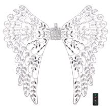 august & leo Jeweled Lit Angel Wings