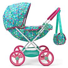 Baby Alive Deluxe Classic Doll Pram with Matching Diaper Bag - Green