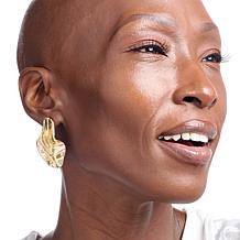 Badgley Mischka Alloy Molten Geometric Design Stud Earrings