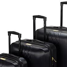 Badgley Mischka Diamond 3-Piece Expandable Luggage Set
