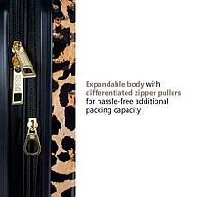 Badgley Mischka Leopard 3-Piece Expandable Luggage Set