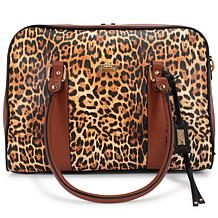 Badgley Mischka Leopard Travel Tote Weekender Bag