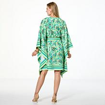 Badgley Mischka Micah Belted Caftan Dress