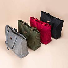 Badgley Mischka Nylon Travel Tote Weekender Bag