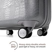 Badgley Mischka Snakeskin 3-Piece Expandable Luggage Set
