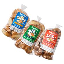 Bagelista 36-count 2 oz. NY-Style Everything, Plain & Cinnamon Bagels