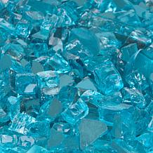Bahama Blue Reflective Fire Glass