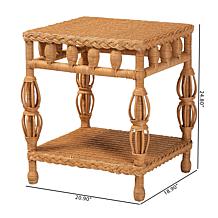 bali and pari 24" Dolby Rattan End Table