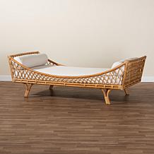 bali and pari Akemi Rattan Daybed with Cushion