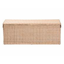 bali and pari Damita Rattan Storage Bench with Lid