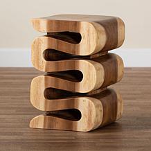 bali and pari Eliada Wooden Side Table