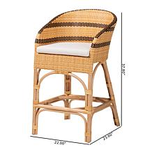 bali and pari Elma Rattan Counter-Height Chair