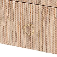 bali and pari Hannah Bohemian Grasscloth Nightstand