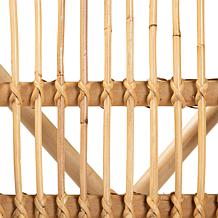 bali & pari Kaka Natural Rattan Dining Chair with Bamboo Accents