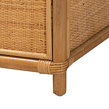 bali and pari Mairen Arched Rattan Storage Cabinet