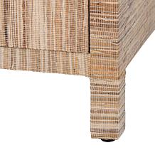 bali and pari Paine Bohemian Grasscloth Nightstand - 26" x 18" x 18" 