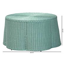 bali and pari Palm Green Rattan Coffee Table