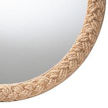 bali and pari Shara 30" x 30" Coastal Rope-Accent Mirror