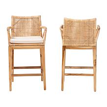 bali & pari Storsel Bohemian 2-Piece Counter Stool Set