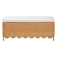bali and pari Teresa Rattan Ottoman Bench