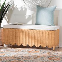 bali and pari Teresa Rattan Ottoman Bench