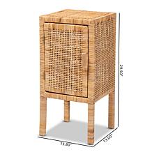 bali & pari Vivan Modern Bohemian 1-Door Nightstand