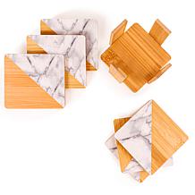 Bamboo 14pc Coasters Set, Square
