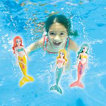 Banzai 4-Piece Water/Pool Toy Dive Set Mermaids Dolls