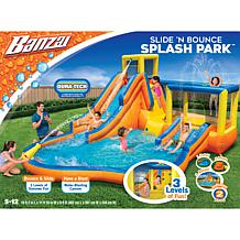 Banzai Inflatable Slide 'N Bounce Splash 3-Level Water Park