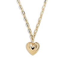 BAUBLEBAR 19" Puffed Heart Pendant Necklace