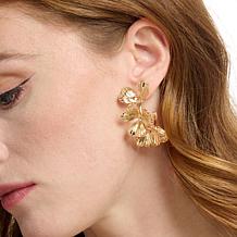 BAUBLEBAR Floral J-Hoop Earrings
