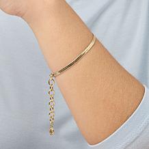 BAUBLEBAR Gia Goldtone Herringbone Chain Bracelet