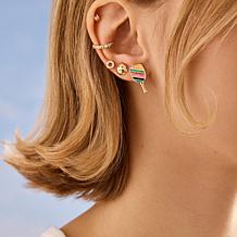 BAUBLEBAR Paddles Up Pickleball Paddle and Wiffle Ball Earrings Set