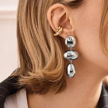 BAUBLEBAR Polished Triple Station Drop Earrings