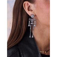 BAUBLEBAR Skeleton Glitter Enamel Drop Earrings