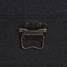 Baxton Studio Agatha Vintage Storage Trunk with Canvas and Wood Frame