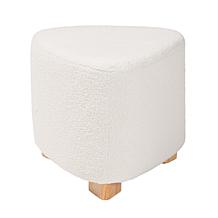 Baxton Studio Brielle Modern Upholstered and Finished Wood Ottoman