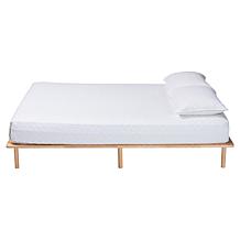 Baxton Studio Calhoun Japandi Queen Wood Platform Bed Frame