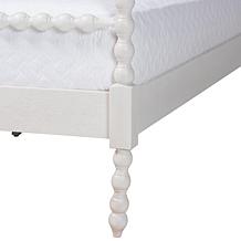 Baxton Studio Caliana Bobbin Queen Four Poster Platform Bed - Brown