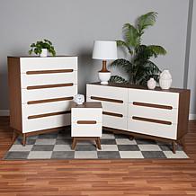 Baxton Studio Calypso Mid Century Modern Wood 3 Piece Storage Set