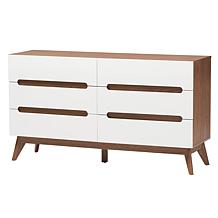 Baxton Studio Calypso Mid Century Modern Wood 3 Piece Storage Set