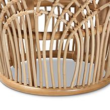 Baxton Studio Edena Modern Bohemian Rattan End Table