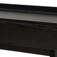 Baxton Studio Kalani Mid Century Wood 2 Drawer Console Table
