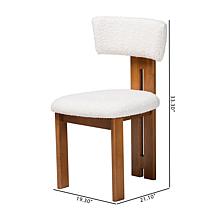 Baxton Studio Kyren Boucle Dining Chair Set
