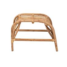 Baxton Studio Lamaria Modern Bohemian Rattan Footstool