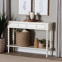 Baxton Studio Malinda Classic Wood Console Table with Storage