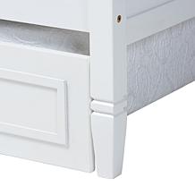 Baxton Studio Mariana Classic Wood Full Size Daybed with Twin Trundle