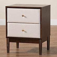 Baxton Studio Nikolai 23" Mid-Century Wooden Nightstand